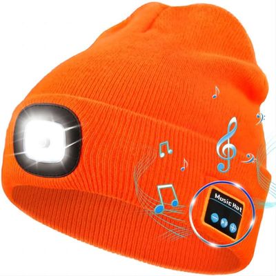 Wireless Music Bluetooth Headphones Hat 128G Memory Card 6hours Video Recording