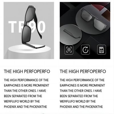Hidden Security Cameras Video Recording Safety Glasses 1080P HD Wireless