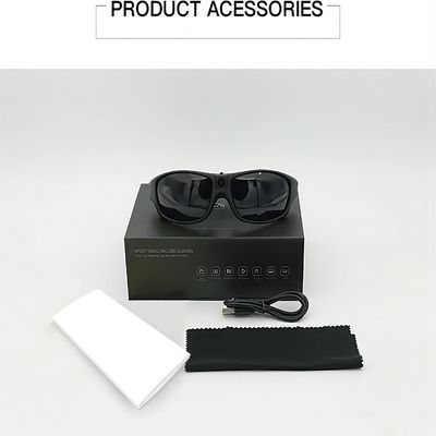 5.0M HD Mountaineering Sport Action Video Vlogging Sunglasses With Remote Control