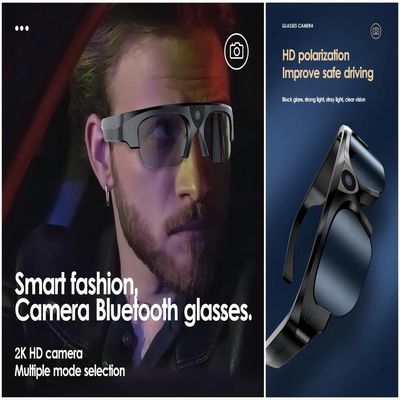 Men Women Bluetooth Video Sunglasses With Open Ear Music Connect Phones Tablets