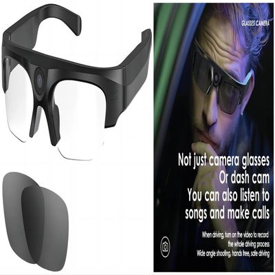 Full HD 1080P Bluetooth Video Sunglasses Action Camera with Polarized Safety Lens