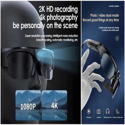 Full HD 1080P Wireless Bluetooth Sunglasses Camera With Photo, Video, Audio