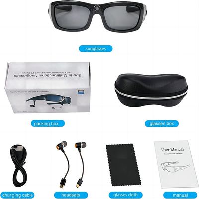 Trail Running Marathon G4F 1080P Bluetooth Sunglasses Camera With Music, Phone Calling