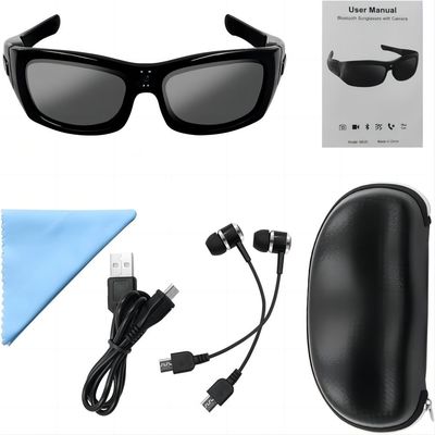 Climbing Snowboarding 1080P Bluetooth Camera Sunglasses Connect With Phone Tablet