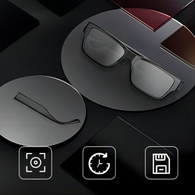 1080p HD Surveillance Camera Spy Video Sunglasses For Security 64G TF Card