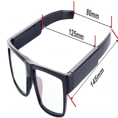 1080P 30FPS Video Recording Hidden Camera Sunglasses Touch Control On Site Evidence Collection