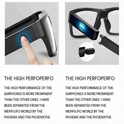 Security Hidden Camera Sunglasses1080P Built-In 32G Memory Card Touch Control
