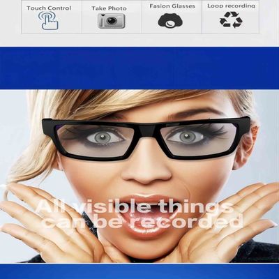 Security Hidden Camera Sunglasses1080P Built-In 32G Memory Card Touch Control