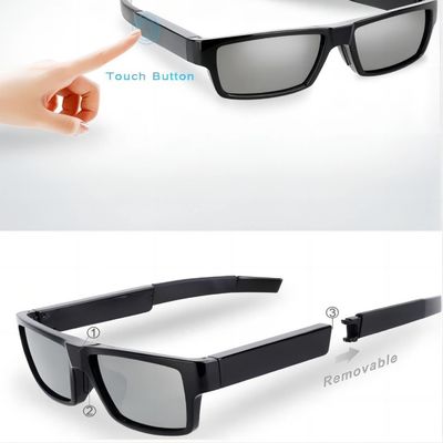 G2-64G Hidden Sunglcasses With 80° Angle Recording Wearable Body Video Camera