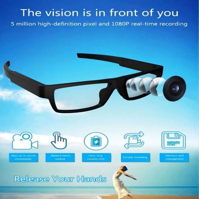 G2-64G Hidden Sunglcasses With 80° Angle Recording Wearable Body Video Camera