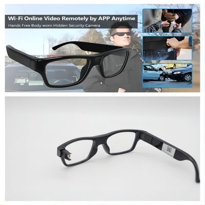 Real-Time Monitoring WIFI Video Glasses Wifi Camcorder For Home Security