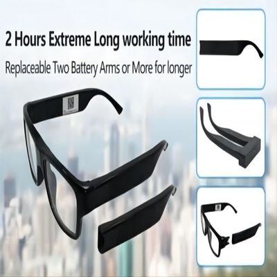 Security Spy Actions WiFi Live Streaming Glasses Real-Time Monitoring APP Connection