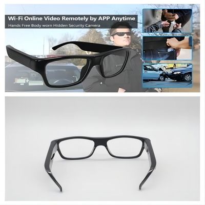 Security Spy Actions WiFi Live Streaming Glasses Real-Time Monitoring APP Connection