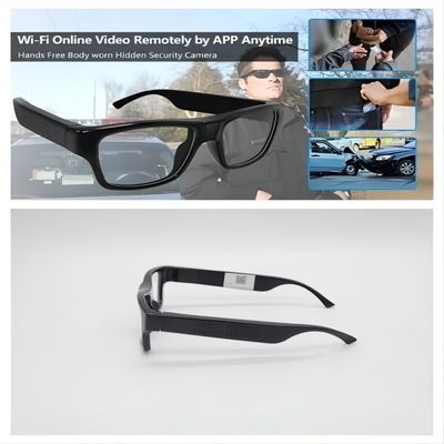 Live Streaming WIFI Video Glasses APP Control Take Phots Recording Video
