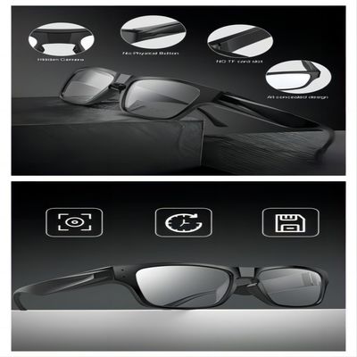 Indoor Outdoor Surveillance Camera Glasses 1080P G5SPlus Five Hours Recording