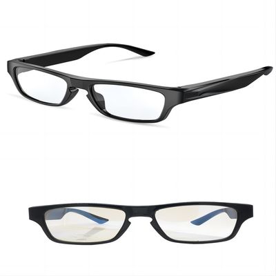 HD1080P Action Camera Glasses With External Micrphone Touch Control Two Battery Legs