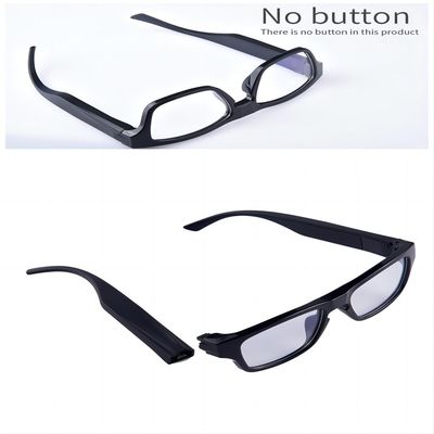 HD1080P Action Camera Glasses With External Micrphone Touch Control Two Battery Legs