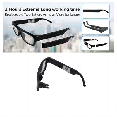 Wearable Wearable WIFI Video Glasses FHD 1080P 30FPS Vlog Camera Recorder