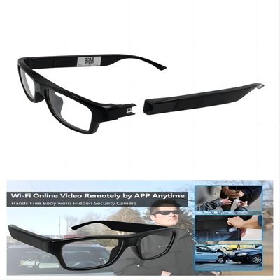 Indoor Outdoor Securtiy Wifi Glasses With Camera 1080P Battery Powered Vibrate Alert