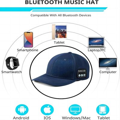 Unisex bluetooth hat with dual speaker,hands-wash,Rechargeable music hat stocking stuffers for girls and boys