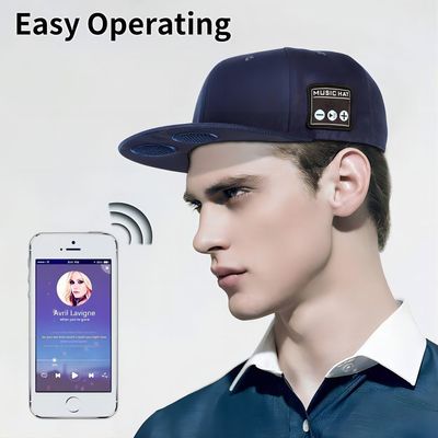 Bluetooth audio sports hat Built-in 1000mah battery with 24hours music time ,free to phone calls for outdoor activities