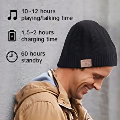 Wireless Speaker Phone Calls Bluetooth Beanie Hat With HD Speakers, Gifts