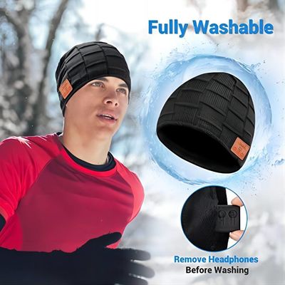 Enjoy Music Keep Warm Bluetooth Beanie Hat For Driving Climbing Skinng