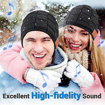 Enjoy Music Keep Warm Bluetooth Beanie Hat For Driving Climbing Skinng