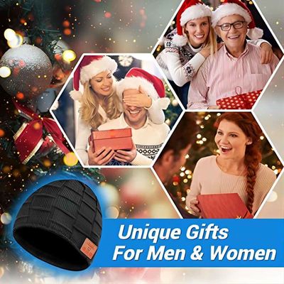 B5 Bluetooth 5.0 Beanie Hat With Wireless Headphone Dual Speakers Music Enjoying
