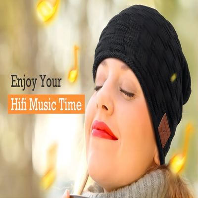 B5 Music Beanie Hat with bluetooth,Wireless bluetooth speaker Warmth equipment for Climbing,Biking.