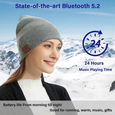 Wireless Bluetooth Beanie Hat Rechargable 250mah with 16hours Music time Phone callings