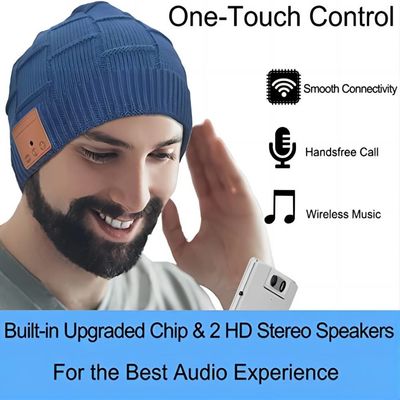 Wool Wireless Bluetooth Hat HD Stereo Built In Mic Christmas Electronic Gifts