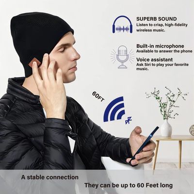 Christmas Tech Gifts Bluetooth Beanie Hat For Father Monther Girl Friend Boy Friend