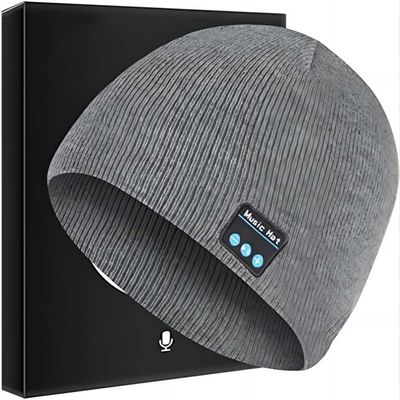 Men Women Bluetooth Beanie Hat Headphone Music Hat Winter Knit Cap