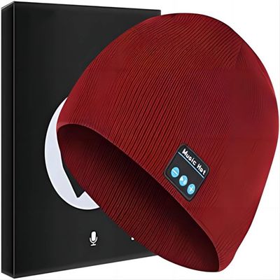 Music Play Phone Calls Wireless Bluetooth Cap Headphone Music Knit Cap 3 Buttons