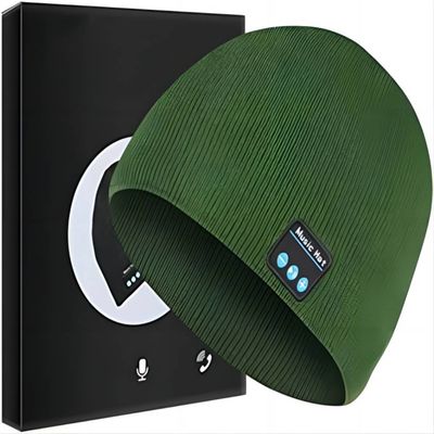 Music Play Phone Calls Wireless Bluetooth Cap Headphone Music Knit Cap 3 Buttons
