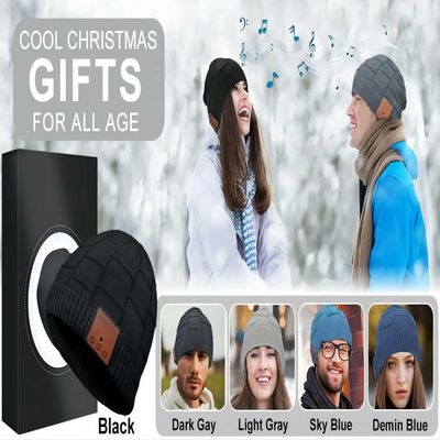 Bluetooth Wireless Beanie Hat Knit Music Hat For Cycling, Figure Skating, Hiking