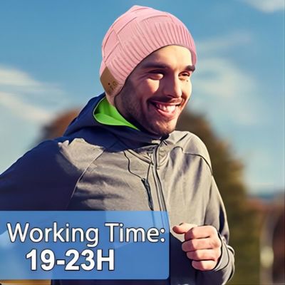 Wrieless Headphones Bluetooth Beanie Hat Music Listening Warm Windproof