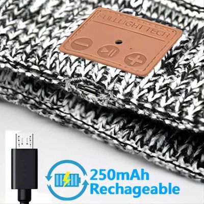 Winter, Hiking, Climbing, Jogging Bluetooth Beanie Hat With Wireless Headset BT5.0