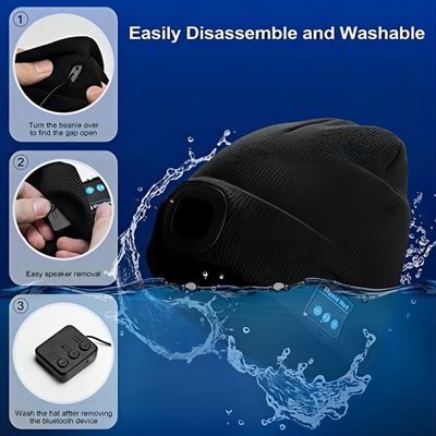 Headlamp Cap Wireless Headphones Hat For Adventure Activities Mountaineering Riding
