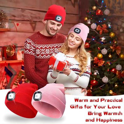 LED Headlamp Cap Wireless Headphone Hat Light Your Way, Listening Music