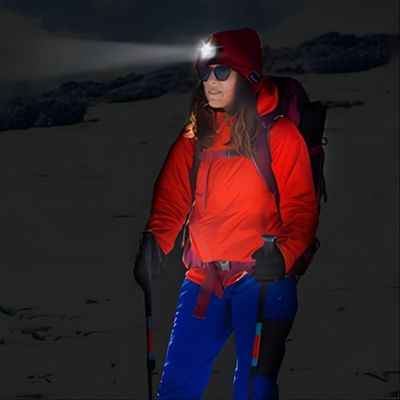 LED Headlamp Cap Wireless Headphone Hat Light Your Way, Listening Music