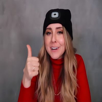 Listening Music Phone Talks Bluetooth Headphones Hat With Headlamp Lighting