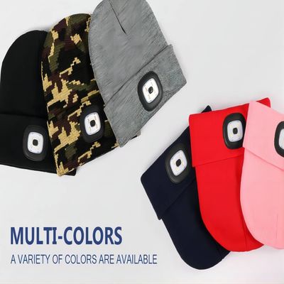 Bluetooth Beanie LED Hat Free Your Hands To Music Phone Answers Flashlight Lighting