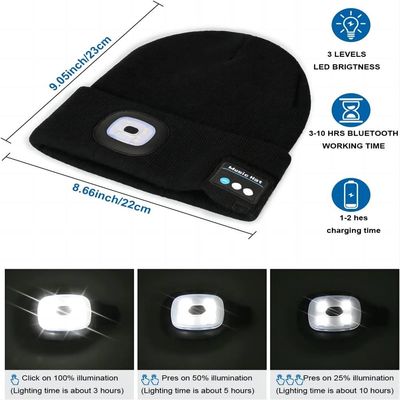 Bluetooth Cap with Light,Wireless Headphones &amp; Headlamp as Great Gifts for Men,Women,Teenages