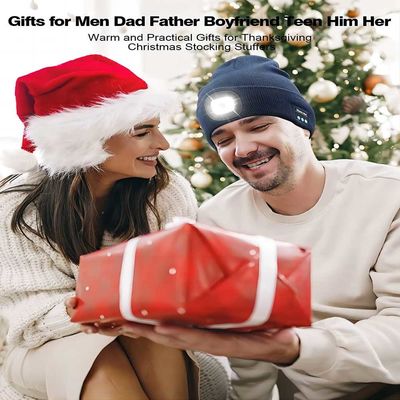Outdoor Sports Wireless Headphones Bluetooth Headphones Hat With Torch