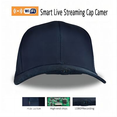 2K Sport Action Hidden Camera Hat APP Control With 1000mah Rechargable Battery
