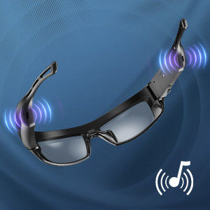 1920*1080P Bluetooth Video Sunglasses 450mAh With JPEG Photo Format