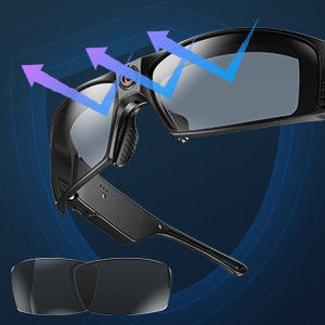 1920*1080P Bluetooth Sports Video Sunglasses Open Ear Music Phone Calls For Riding 